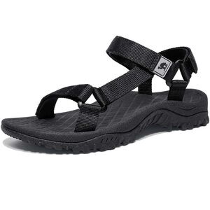 Stylish Black Strappy Sandals